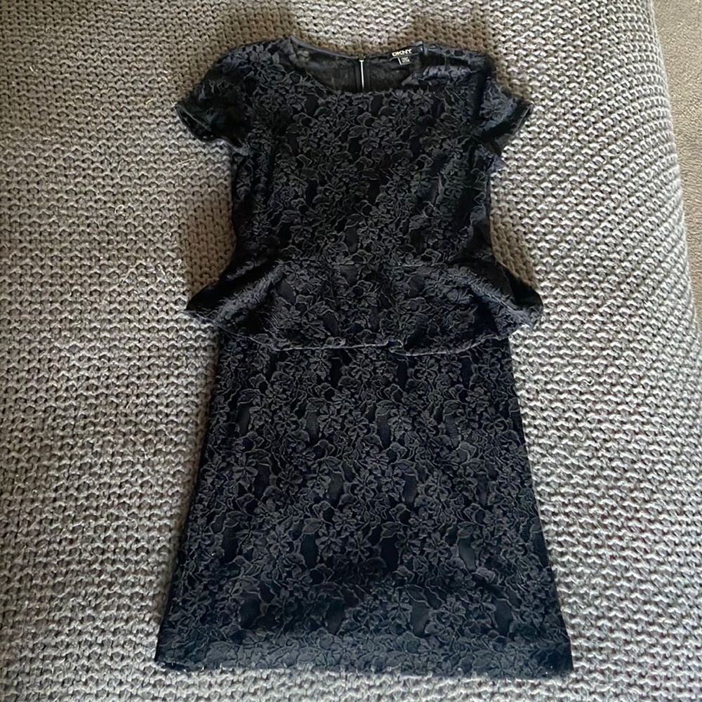 Black lace DKNY dress